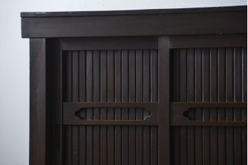 アンティーク家具　古民具・骨董 シンプルでモダンな三尺水屋箪笥(食器棚、収納棚)