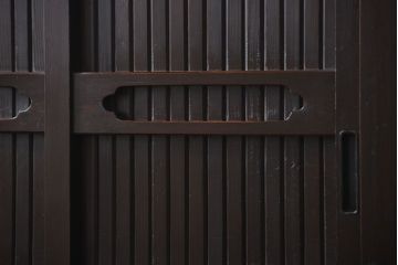 アンティーク家具　古民具・骨董 シンプルでモダンな三尺水屋箪笥(食器棚、収納棚)