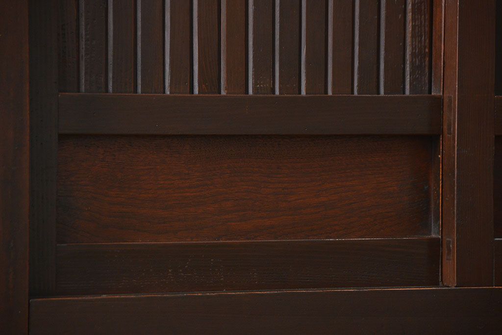 アンティーク家具　古民具・骨董 シンプルでモダンな三尺水屋箪笥(食器棚、収納棚)