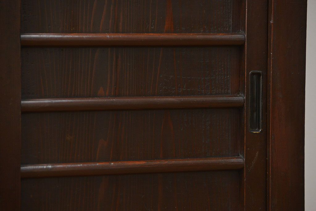 アンティーク家具　古民具・骨董 シンプルでモダンな三尺水屋箪笥(食器棚、収納棚)