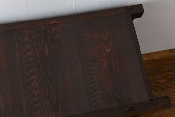 アンティーク家具　古民具・骨董 シンプルでモダンな三尺水屋箪笥(食器棚、収納棚)