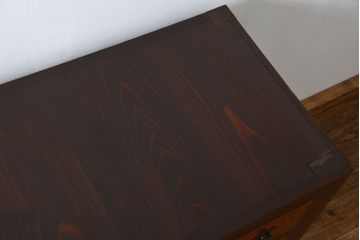 アンティーク家具　古民具・骨董 重厚な六尺収納箪笥サイドボード(帳場箪笥、水屋箪笥)