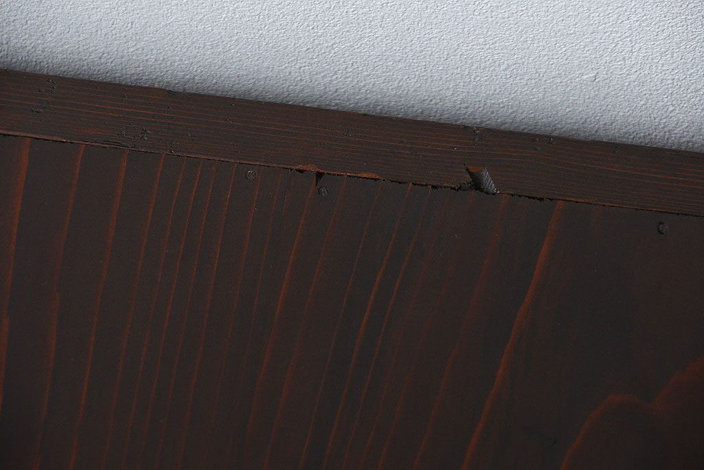 アンティーク家具　古民具・骨董 重厚な六尺収納箪笥サイドボード(帳場箪笥、水屋箪笥)