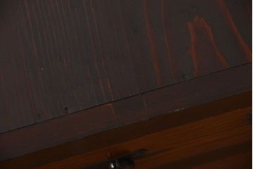 アンティーク家具　古民具・骨董 重厚な六尺収納箪笥サイドボード(帳場箪笥、水屋箪笥)