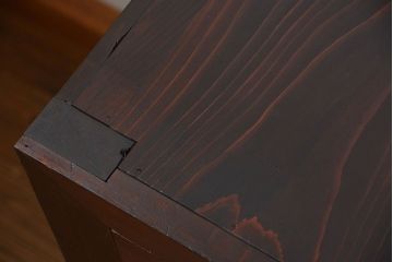 アンティーク家具　古民具・骨董 重厚な六尺収納箪笥サイドボード(帳場箪笥、水屋箪笥)