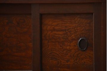 アンティーク家具　古民具・骨董 重厚な六尺収納箪笥サイドボード(帳場箪笥、水屋箪笥)