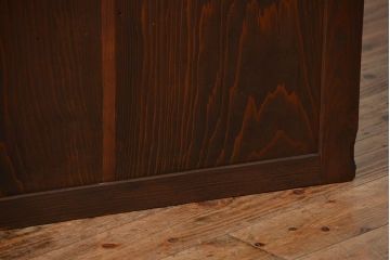 アンティーク家具　古民具・骨董 重厚な六尺収納箪笥サイドボード(帳場箪笥、水屋箪笥)