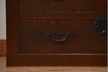 アンティーク家具　アンティーク 前面欅材の上質な時代箪笥サイドボード(帳場箪笥、水屋箪笥、収納箪笥)