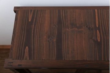 アンティーク家具　アンティーク 古い木の引き出し付き収納棚(食器棚)