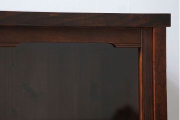 アンティーク家具　アンティーク 古い木の引き出し付き収納棚(食器棚)