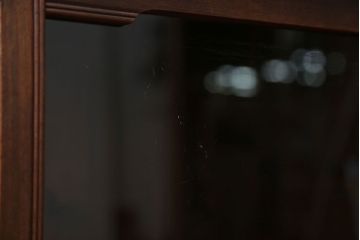 アンティーク家具　アンティーク 古い木の引き出し付き収納棚(食器棚)