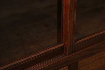 アンティーク家具　アンティーク 古い木の引き出し付き収納棚(食器棚)