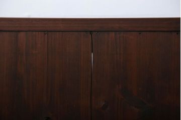 アンティーク家具　アンティーク 古い木の引き出し付き収納棚(食器棚)