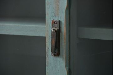 アンティーク家具　アンティークペイント 引き出し10杯 2段重ね食器棚(収納棚)