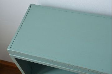 アンティーク家具　アンティークペイント 引き出し10杯 2段重ね食器棚(収納棚)