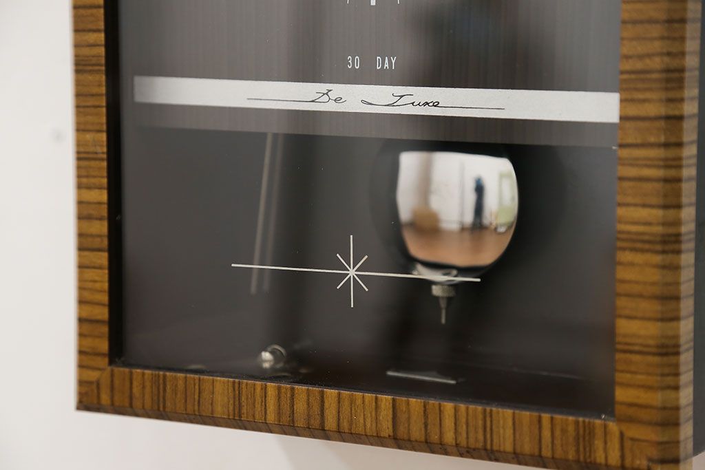 アンティーク雑貨　昭和レトロ シンプルな柱時計(ボンボン時計)