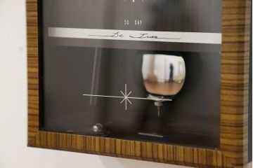 アンティーク雑貨　昭和レトロ シンプルな柱時計(ボンボン時計)