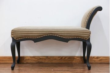 中古 海外ビンテージ 小振りなリペイントラウンジベンチ(椅子、ソファ)