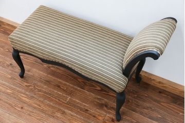 中古 海外ビンテージ 小振りなリペイントラウンジベンチ(椅子、ソファ)