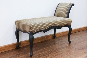 中古 海外ビンテージ 小振りなリペイントラウンジベンチ(椅子、ソファ)