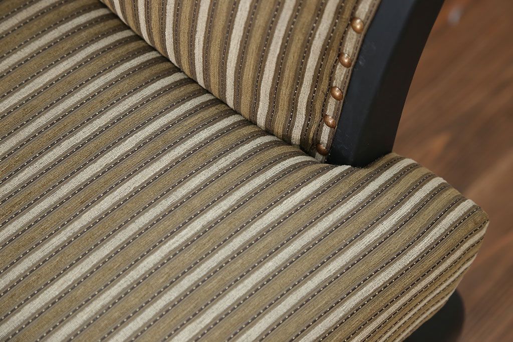 中古 海外ビンテージ 小振りなリペイントラウンジベンチ(椅子、ソファ)