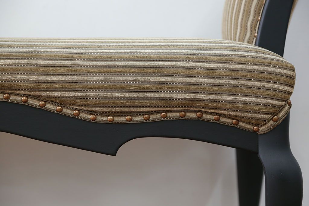 中古 海外ビンテージ 小振りなリペイントラウンジベンチ(椅子、ソファ)