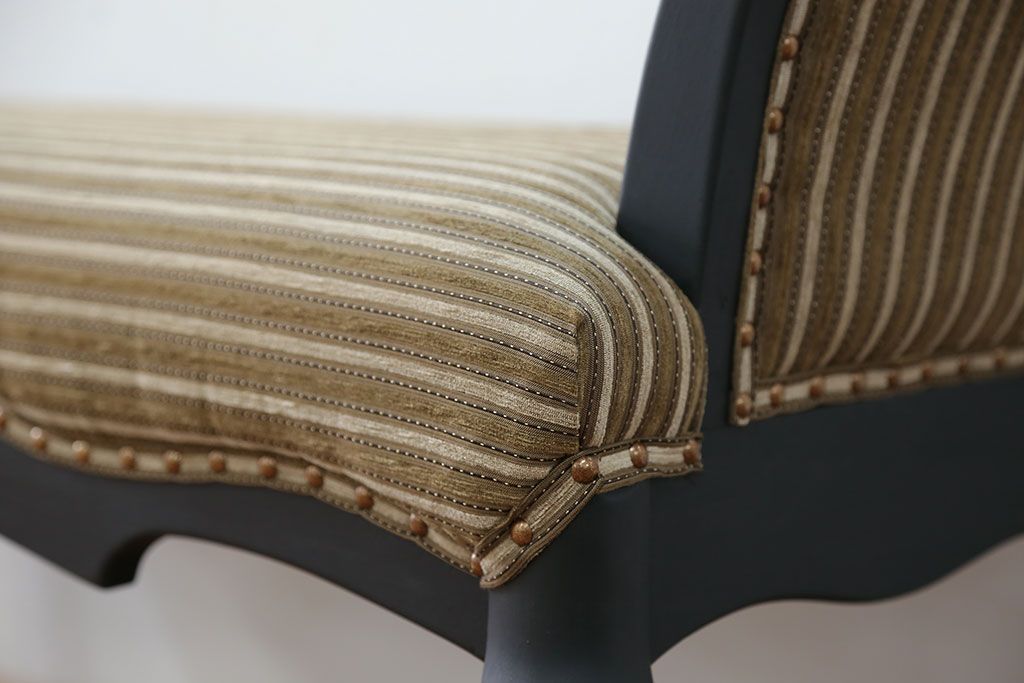 中古 海外ビンテージ 小振りなリペイントラウンジベンチ(椅子、ソファ)