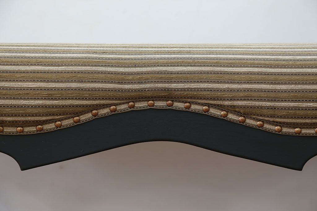 中古 海外ビンテージ 小振りなリペイントラウンジベンチ(椅子、ソファ)