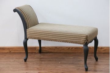 中古 海外ビンテージ 小振りなリペイントラウンジベンチ(椅子、ソファ)