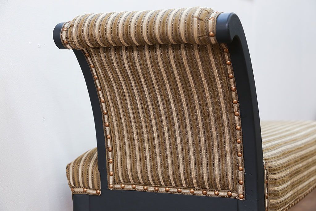 中古 海外ビンテージ 小振りなリペイントラウンジベンチ(椅子、ソファ)