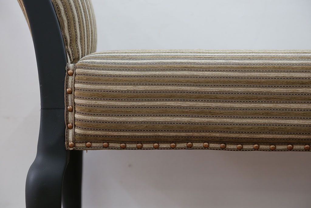 中古 海外ビンテージ 小振りなリペイントラウンジベンチ(椅子、ソファ)