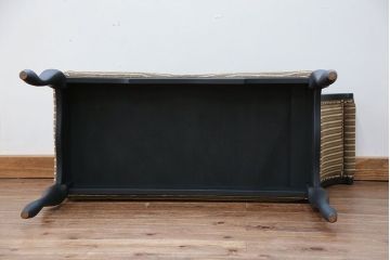 中古 海外ビンテージ 小振りなリペイントラウンジベンチ(椅子、ソファ)