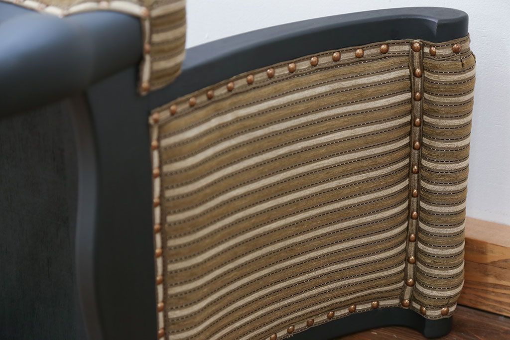 中古 海外ビンテージ 小振りなリペイントラウンジベンチ(椅子、ソファ)