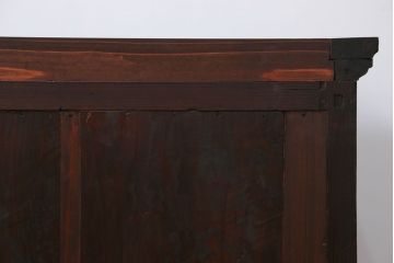 アンティーク家具　アンティーク 鉄脚付きの3段ローボード(収納棚、飾り棚)