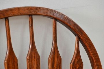 アンティーク家具　イギリスアンティーク オーク材のスティックバックチェア(椅子、イス)