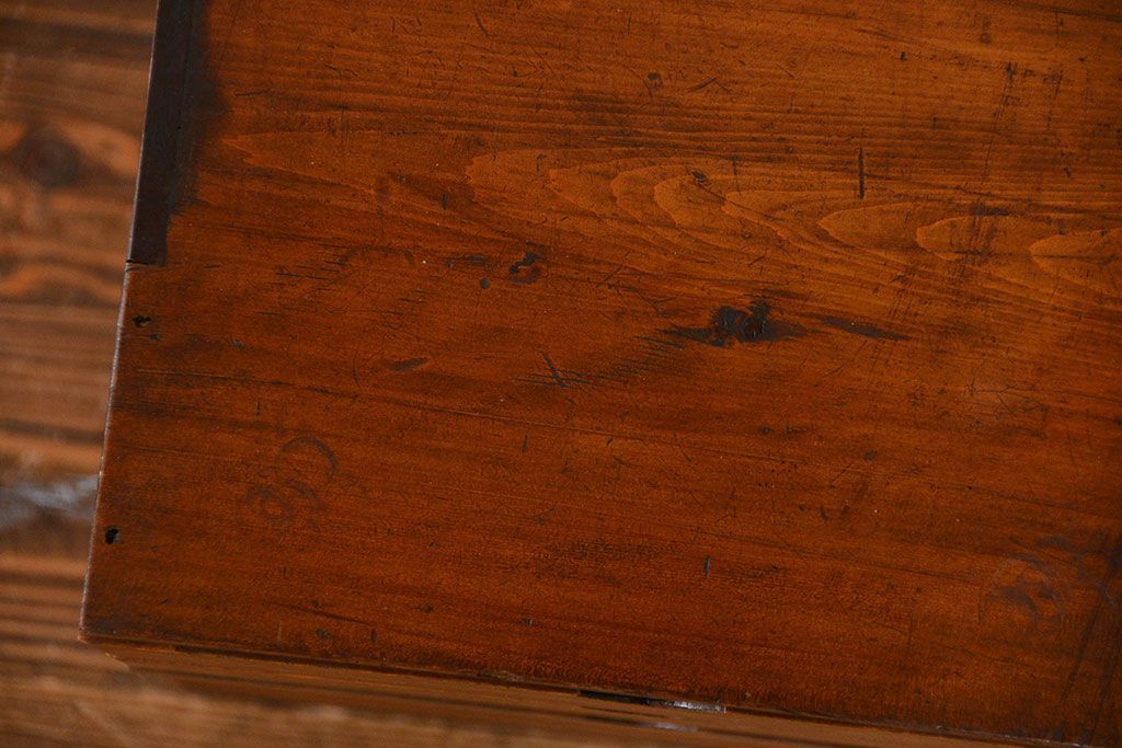 レトロ家具　昭和レトロ シンプルな5段小引き出し