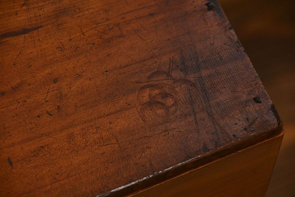 レトロ家具　昭和レトロ シンプルな5段小引き出し