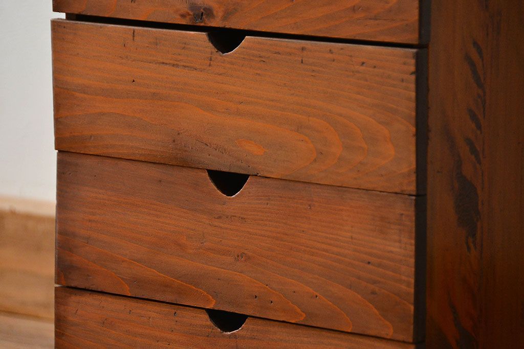 レトロ家具　昭和レトロ シンプルな5段小引き出し