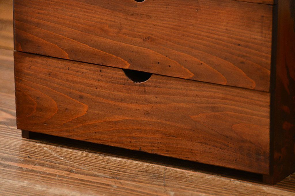 レトロ家具　昭和レトロ シンプルな5段小引き出し