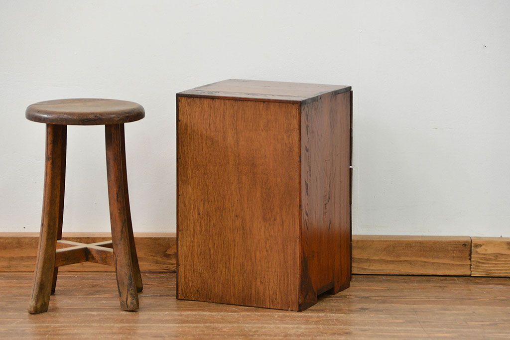 レトロ家具　昭和レトロ シンプルな5段小引き出し