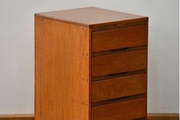 レトロ家具　昭和レトロ シンプルなアンティーク5段小引き出し