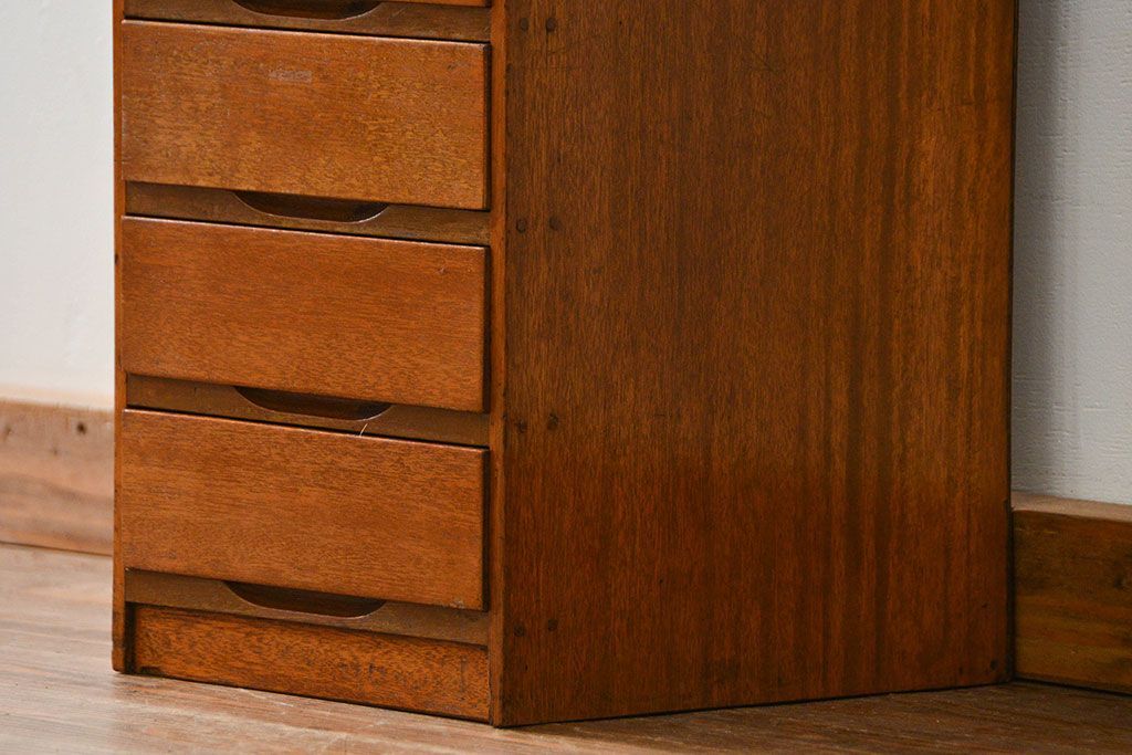 レトロ家具　昭和レトロ シンプルなアンティーク5段小引き出し