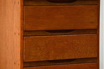 レトロ家具　昭和レトロ シンプルなアンティーク5段小引き出し