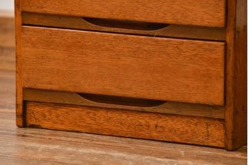 レトロ家具　昭和レトロ シンプルなアンティーク5段小引き出し