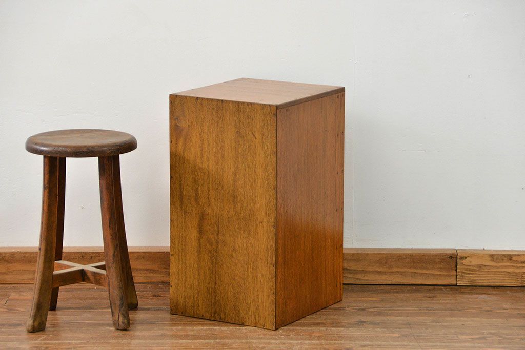 レトロ家具　昭和レトロ シンプルなアンティーク5段小引き出し