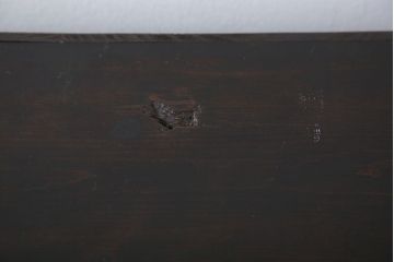 アンティーク家具　古民具・骨董 簡素な作りの脚付き収納棚(本棚)