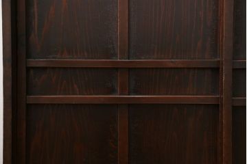 アンティーク家具　古民具・骨董 簡素な作りの脚付き収納棚(本棚)