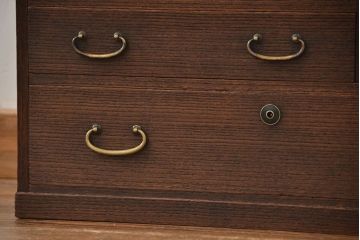 アンティーク家具　アンティーク 古い桐材の上品な小箪笥(小引き出し)