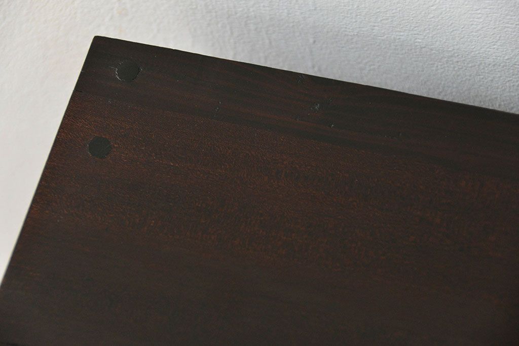 アンティーク家具　アンティーク 古い木の小さな収納棚(飾り棚)