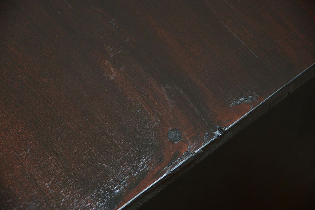 アンティーク家具　アンティーク 古い木の小さな収納棚(飾り棚)